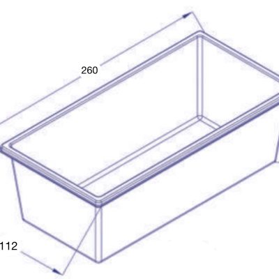 ابعاد وان پلی اتیلن 2500 لیتری طبرستان