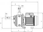 ابعاد پمپ طبقاتی pentax ultra