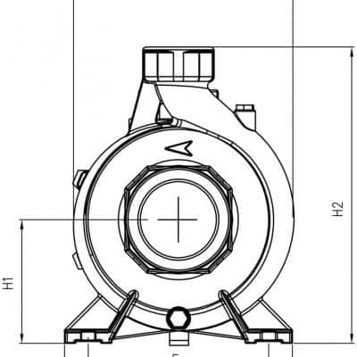 ابعاد پمپ پنتاکس سری CH