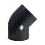 زانوی 45 درجه U-PVC استخری چسبی سایز 63 گلپایگان