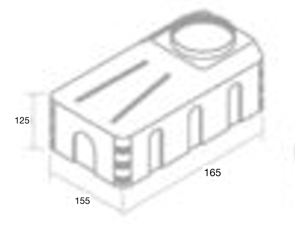 ابعاد مخزن 2000 لیتری پشت نیسانی تک لایه پلاستونیک