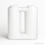 منبع پلاستیکی تک لایه 500 لیتری مکعبی آسان رو دو درب طبرستان